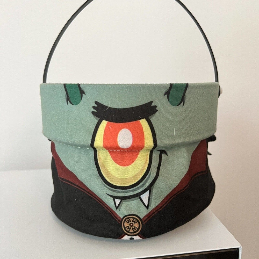 Halloween Kelloggs Spongebob Squarepants Vampire Plankton Candy Pail Viacom 2009